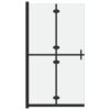 Faltbare begehbare Duschwand ESG-Glas mattiert 100x190 cm - Image 2