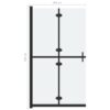Faltbare begehbare Duschwand ESG-Glas mattiert 100x190 cm - Image 7