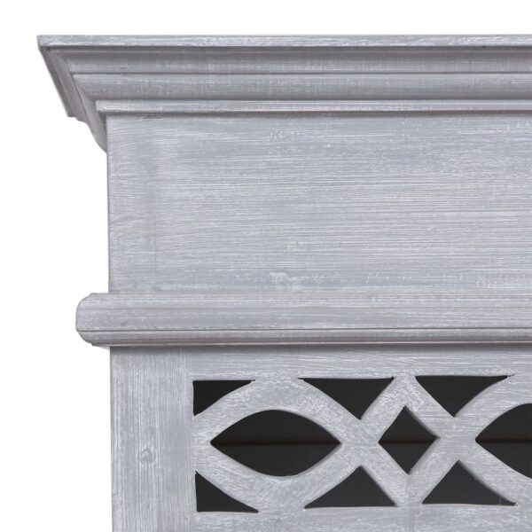 Highboard 60x30x175 cm Massivholz Mahagoni - Image 6