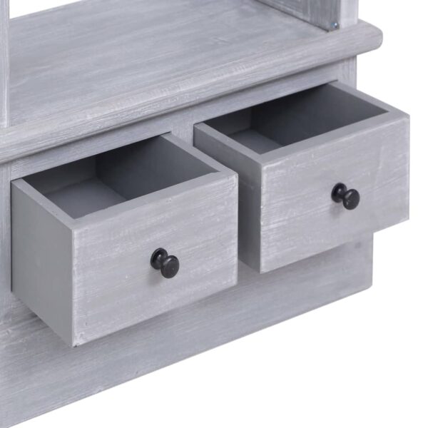 Highboard 60x30x175 cm Massivholz Mahagoni - Image 7