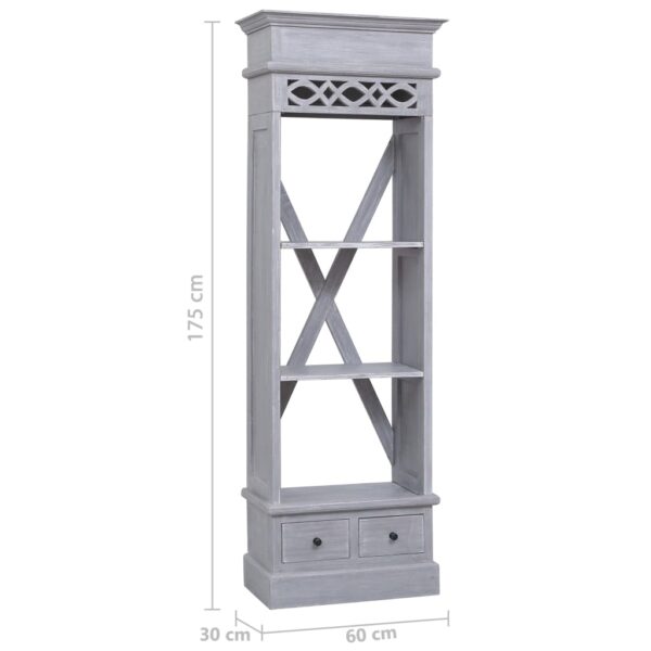 Highboard 60x30x175 cm Massivholz Mahagoni - Image 8