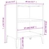 Nachttische 2 Stk. Metallbeine  Eichen-Optik 40x30x50 cm - Image 8