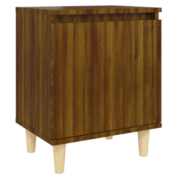 Nachttische 2 Stk. Massivholz-Beinen  Eiche 40x30x50cm - Image 6