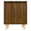 Nachttische 2 Stk. Massivholz-Beinen  Eiche 40x30x50cm - Image 7