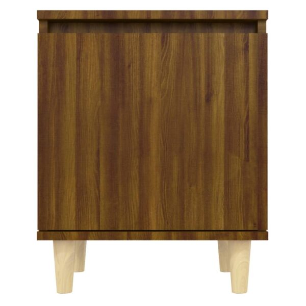 Nachttische 2 Stk. Massivholz-Beinen  Eiche 40x30x50cm - Image 7