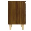 Nachttische 2 Stk. Massivholz-Beinen  Eiche 40x30x50cm - Image 8