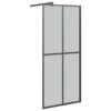 Duschwand für Walk-in Dusche 90x195 cm Dunkles Sicherheitsglas - Image 2