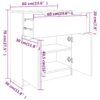 Sideboard  60x30x70 cm Holzwerkstoff - Image 8
