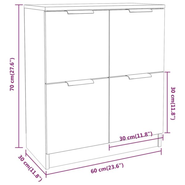 Sideboard  60x30x70 cm Holzwerkstoff - Image 8