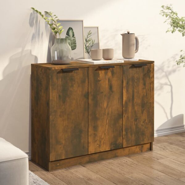 Sideboard Räuchereiche 90,5x30x70 cm Holzwerkstoff - Image 3