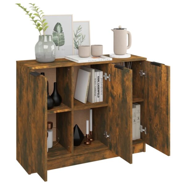 Sideboard Räuchereiche 90,5x30x70 cm Holzwerkstoff - Image 4