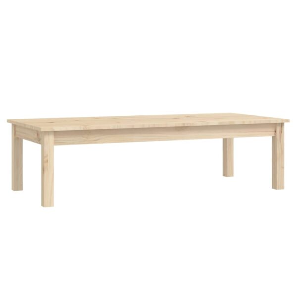 Couchtisch 110x50x30 cm Massivholz Kiefer - Image 2