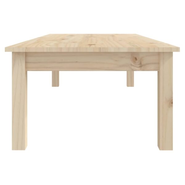 Couchtisch 110x50x30 cm Massivholz Kiefer - Image 4