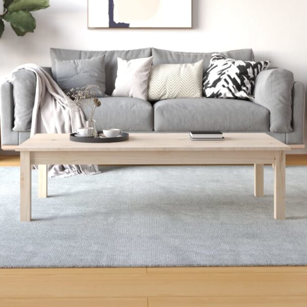 Couchtisch 110x50x30 cm Massivholz Kiefer - Image 5