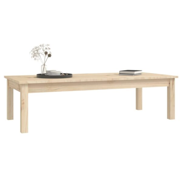 Couchtisch 110x50x30 cm Massivholz Kiefer - Image 6