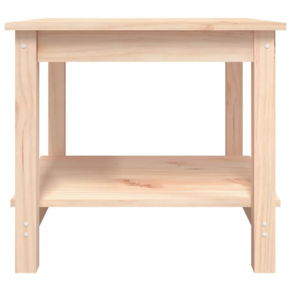 Couchtisch 50x50x45 cm Massivholz Kiefer - Image 5