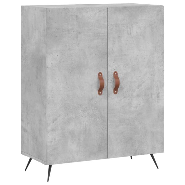Highboard Betongrau 69,5x34x180 cm Holzwerkstoff - Image 7