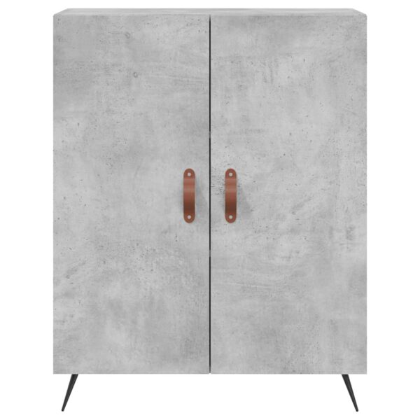 Highboard Betongrau 69,5x34x180 cm Holzwerkstoff - Image 8