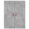 Highboard Betongrau 69,5x34x180 cm Holzwerkstoff - Image 6