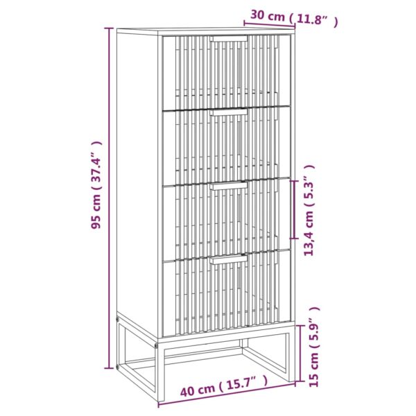 Highboard 40x30x95 cm Holzwerkstoff - Image 7