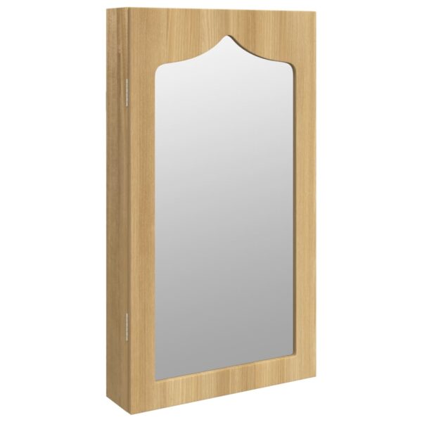Schmuckschrank mit Spiegel Wandmontage 37,5x10x67 cm - Image 2