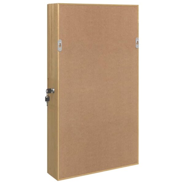 Schmuckschrank mit Spiegel Wandmontage 37,5x10x67 cm - Image 7