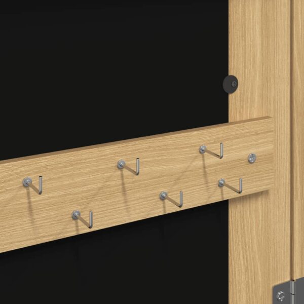 Schmuckschrank mit Spiegel Wandmontage 37,5x10x67 cm - Image 8