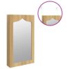 Schmuckschrank mit Spiegel Wandmontage 37,5x10x67 cm - Image 9