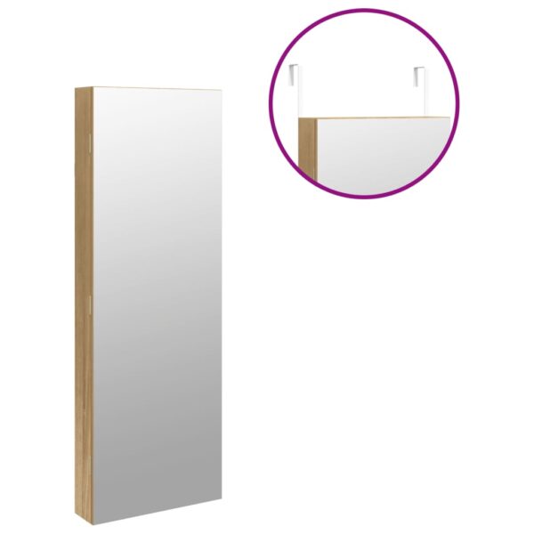 Spiegel-Schmuckschrank mit LED-Beleuchtung Wandmontage - Image 9