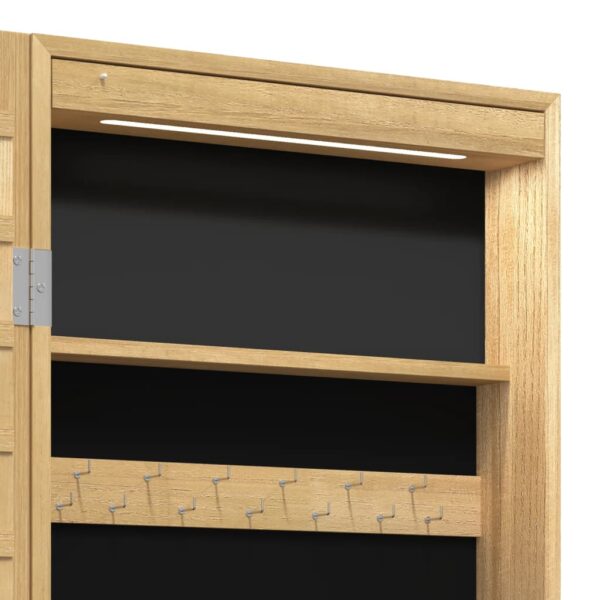 Spiegel-Schmuckschrank mit LED-Beleuchtung Wandmontage - Image 11