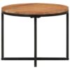 Couchtisch 45x45x35 cm Massivholz Akazie und Eisen - Image 2