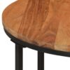 Couchtisch 45x45x35 cm Massivholz Akazie und Eisen - Image 4
