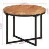 Couchtisch 45x45x35 cm Massivholz Akazie und Eisen - Image 6