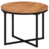 Couchtisch 45x45x35 cm Massivholz Akazie und Eisen - Image 7