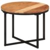Couchtisch 45x45x35 cm Massivholz Akazie und Eisen - Image 8