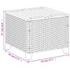 Gartentisch  45x45x37 cm Poly Rattan Akazienholz - Image 10
