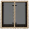 Gartentisch mit Glasplatte  55x55x37 cm Poly Rattan - Image 7