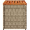 Garten-Beistelltische 2 Stk.  55x34x37 cm Poly Rattan Holz - Image 7