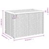Garten-Beistelltische 2 Stk.  55x34x37 cm Poly Rattan Holz - Image 11