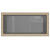Garten-Beistelltisch Glasplatte  58x27,5x55 cm Poly Rattan - Image 8