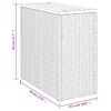 Garten-Beistelltisch Holzplatte  58x27,5x55 cm Poly Rattan - Image 11