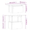 Gartentisch 100x50x75 cm Massivholz Kiefer - Image 12