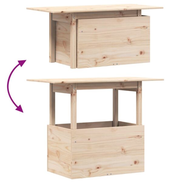 Gartentisch 100x50x75 cm Massivholz Kiefer - Image 8
