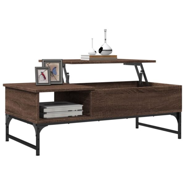 Couchtisch  Eichen-Optik 100x50x35 cm Holzwerkstoff Metall - Image 4