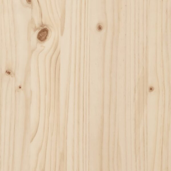 Couchtisch O-Gestell 80x50x40,5cm Massivholz Kiefer & Gusseisen - Image 9