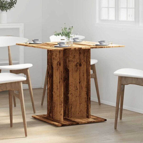 Esstisch Altholz-Optik 80x80x75 cm Holzwerkstoff - Image 4