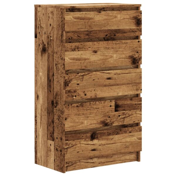 Schubladenschrank Altholz-Optik 60x36x103 cm Holzwerkstoff - Image 2