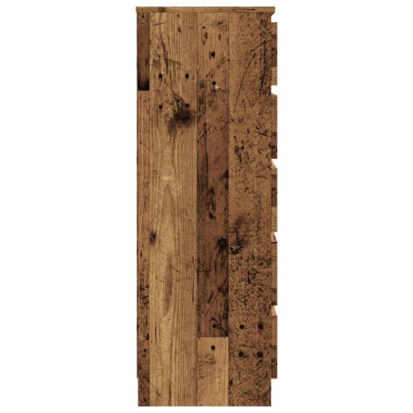 Schubladenschrank Altholz-Optik 60x36x103 cm Holzwerkstoff - Image 5