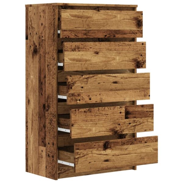 Schubladenschrank Altholz-Optik 60x36x103 cm Holzwerkstoff - Image 7