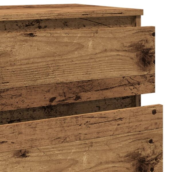 Schubladenschrank Altholz-Optik 60x36x103 cm Holzwerkstoff - Image 8